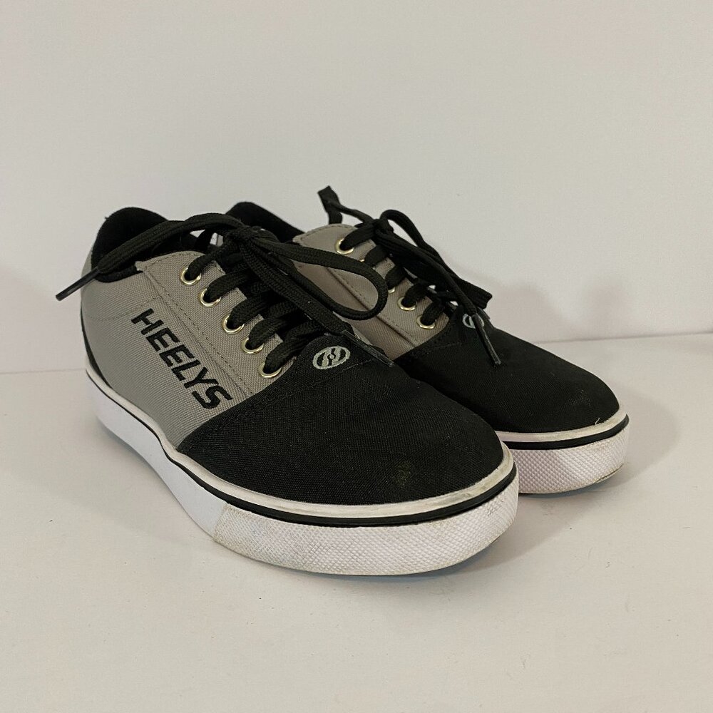 Heelys Pro 20 Wheeled Skate Shoes Sneakers Youth 4 Black Grey